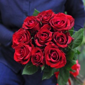 9 длинных роз 140 см